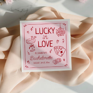 Servilleta De Papel Afortunada en el Amor Caprichosa Despedida de Solt