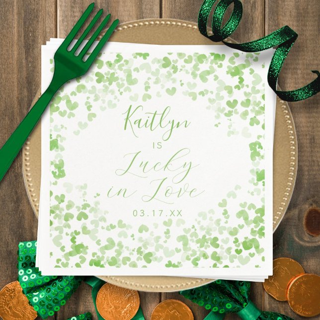 Servilleta De Papel Afortunada en el amor por San Patricio (Subido por el creador)