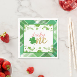 Servilleta De Papel Afortunada Napkin de un cumpleaños - Chica