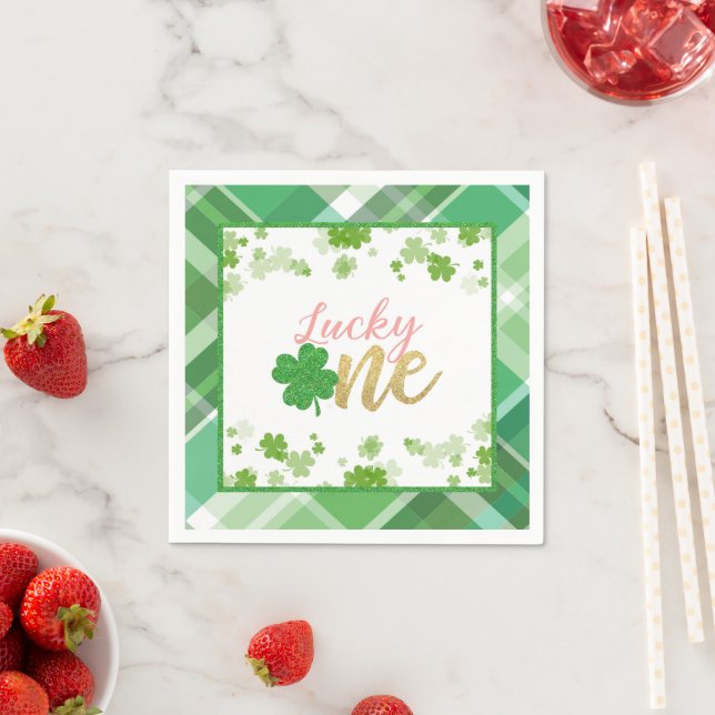 Servilleta De Papel Afortunada Napkin de un cumpleaños - Chica (In situ)