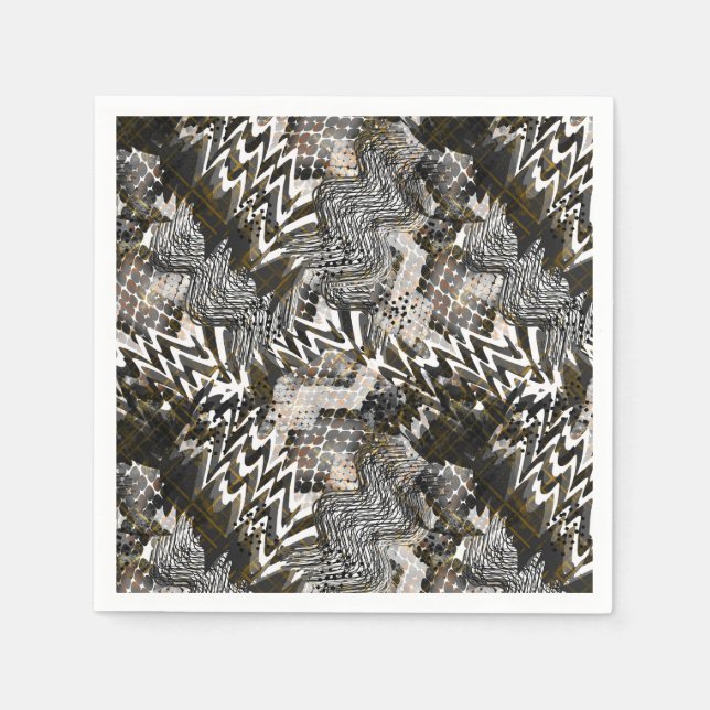 Servilleta De Papel Africano, étnico. (Anverso)