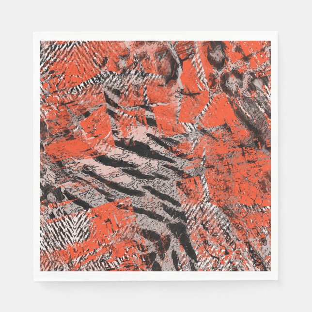 Servilleta De Papel Africano, tribal. (Anverso)