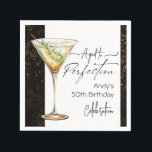 Servilleta De Papel Aged to Perfection 50th Birthday Party<br><div class="desc">Rústico exterior o decoración de cumpleaños de bar para él. Cualquier edad. Plantilla fácil de personalizar. Todo el texto se puede ajustar utilizando la opción de diseño. Divertidos,  simples,  casuales artículos de cumpleaños para él. Amado a la perfección</div>