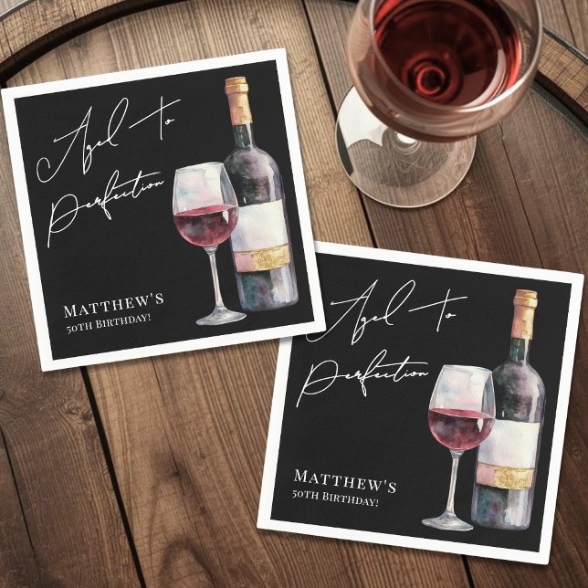 Servilleta De Papel Aged To Perfection Birthday Party (Aged To Perfection Birthday Party Napkins)