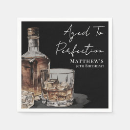 Servilleta De Papel Aged To Perfection Birthday Party