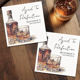 Servilleta De Papel Aged To Perfection Men's Birthday Party