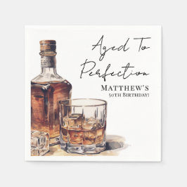 Servilleta De Papel Aged To Perfection Men's Birthday Party