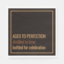 Servilleta De Papel Aged to Perfection | Whisky Birthday