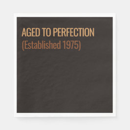 Servilleta De Papel Aged to Perfection | Whisky Birthday