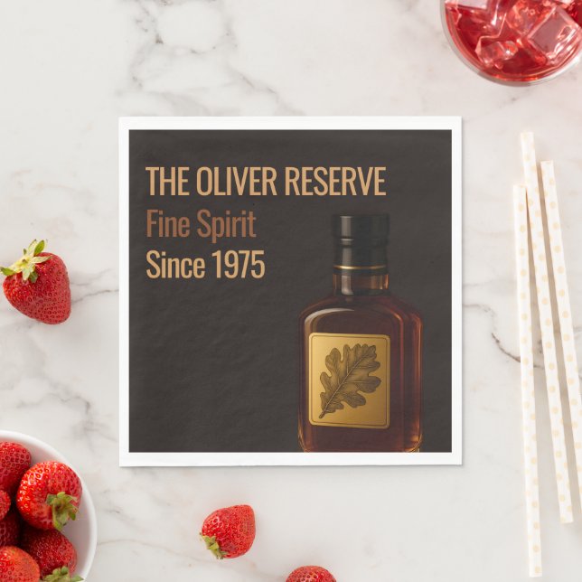 Servilleta De Papel Aged to Perfection | Whisky Birthday (In situ)