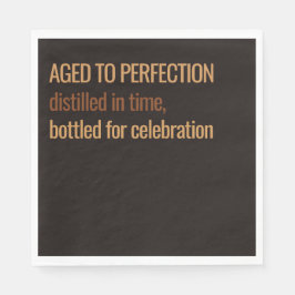 Servilleta De Papel Aged to Perfection | Whisky Birthday