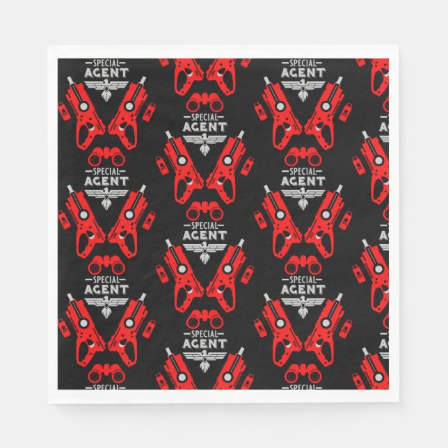 Servilleta De Papel Agente especial Kid (Anverso)