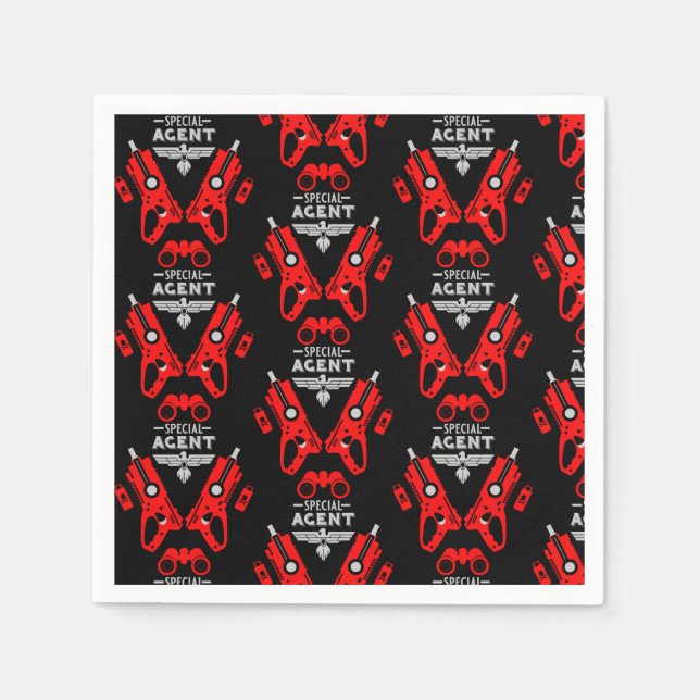 Servilleta De Papel Agente especial Kid (Anverso)