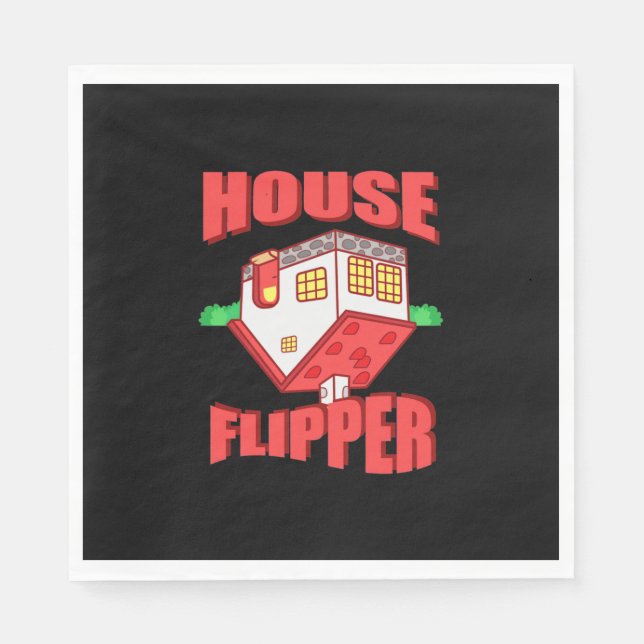 Servilleta De Papel Agente inmobiliario House Flipper (Anverso)