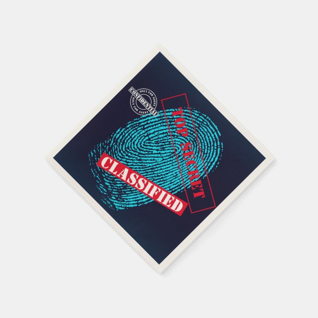 Servilleta De Papel Agente secreto Detective espía Fiesta misterioso (Borde)