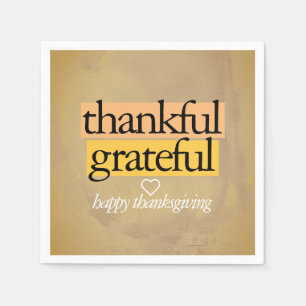 Servilleta De Papel agradecido: agradecimiento feliz