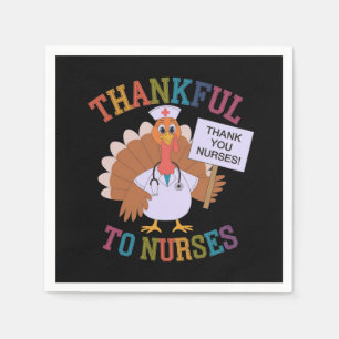 Servilleta De Papel Agradecidos a enfermeras que celebran a nuestros h