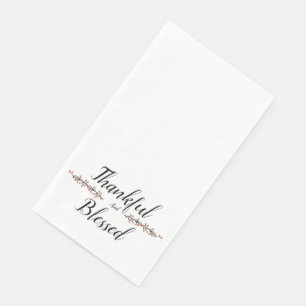 Servilleta De Papel Agradecidos y bendecidos