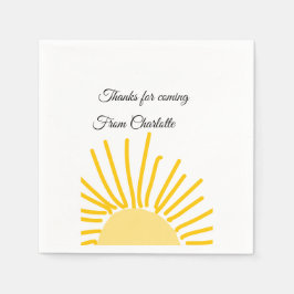 Servilleta De Papel agradecimiento por el siguiente comando add name t