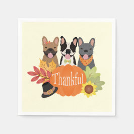 Servilleta De Papel Agradecimientos a los Bulldoges franceses