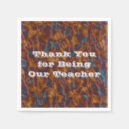 Servilleta De Papel Agradecimientos de profesores de aula