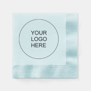 Servilleta De Papel Agrega tu propio texto de logotipo aquí Blue Coine