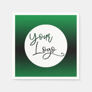 Servilleta De Papel Agregar el logotipo de su Personalizado color verd