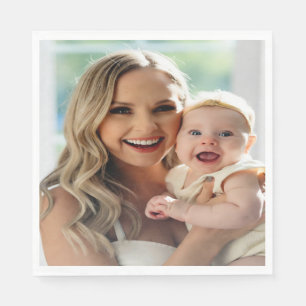 Servilleta De Papel Agregar foto de bebé personalizar personalizado