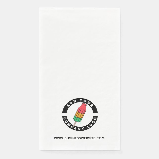 Servilleta De Papel Agregar logotipo comercial y Personalizado de siti (Anverso)