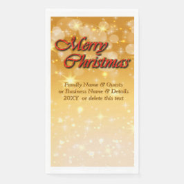 Servilleta De Papel Agregar nombre Editar Navidades de coincidencia de