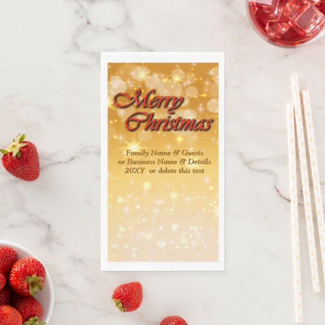 Servilleta De Papel Agregar nombre Editar Navidades de coincidencia de (In situ)