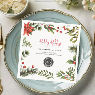 Servilleta De Papel Agregar papel de Navidades de logotipos de empresa