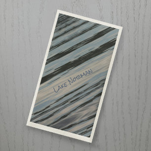 Servilleta De Papel Agua azul Beige negro franjas diagonales