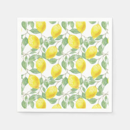 Servilleta De Papel Agua brillante Lemons Citrus Verano