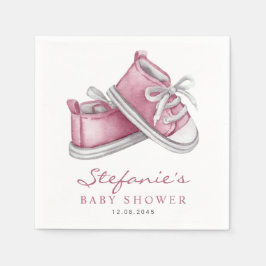 Servilleta De Papel Agua color de rosa zapato para bebé Es un Baby Sho