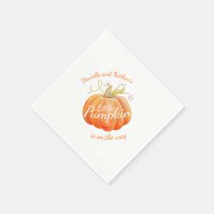 Servilleta De Papel Agua de calabaza arte de bebé ducha