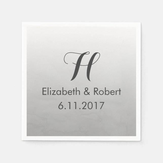 Servilleta De Papel Agua gris naranja (Anverso)