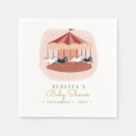 Servilleta De Papel Agua rosa Carrustica ducha para bebés servilletas