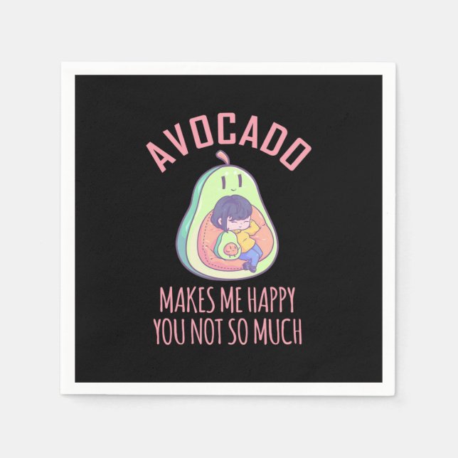Servilleta De Papel Aguacate me hace feliz (Anverso)
