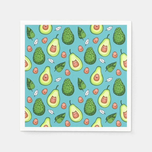 Servilleta De Papel Aguacate Napkins (Anverso)
