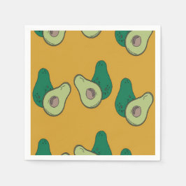 Servilleta De Papel aguacate verde sobre el marrón