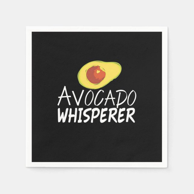 Servilleta De Papel Aguacate Whisperer (Anverso)