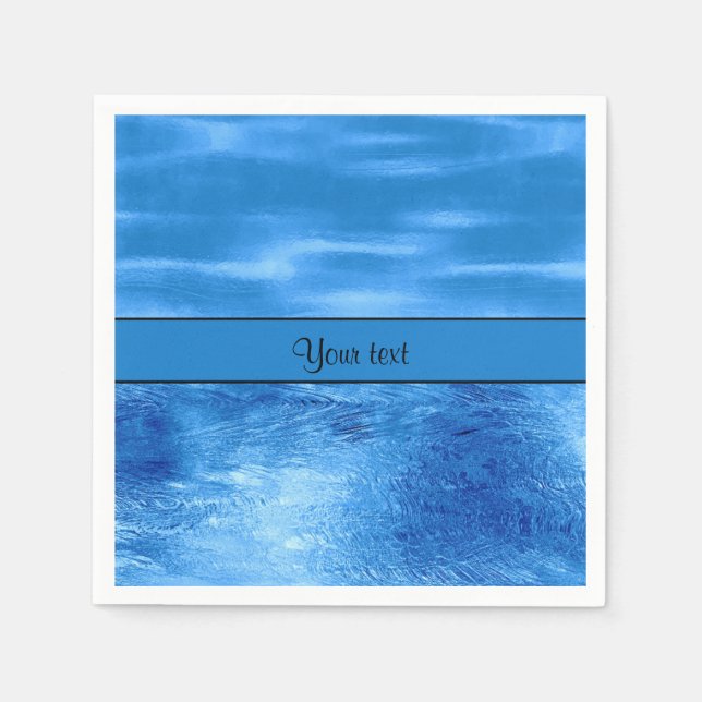 Servilleta De Papel Aguas azules (Anverso)