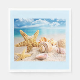 Servilleta De Papel Aguas de mar en las servilletas de la playa