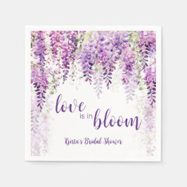 Servilleta De Papel Aguas moradas Wisteria Ducha Bridal