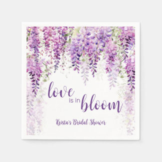 Servilleta De Papel Aguas moradas Wisteria Ducha Bridal