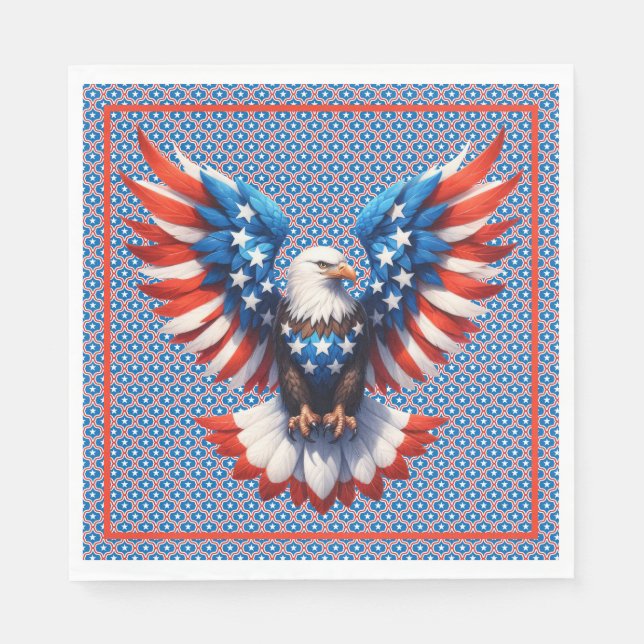 Servilleta De Papel Águila americana (Anverso)