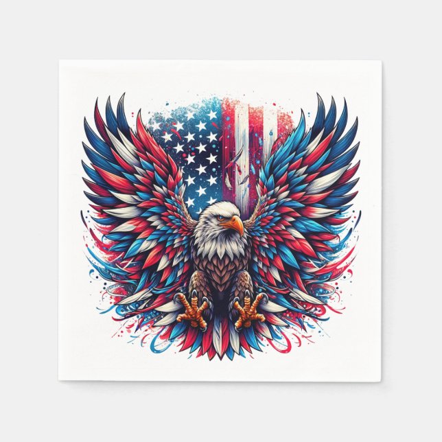 Servilleta De Papel Águila americana (Anverso)