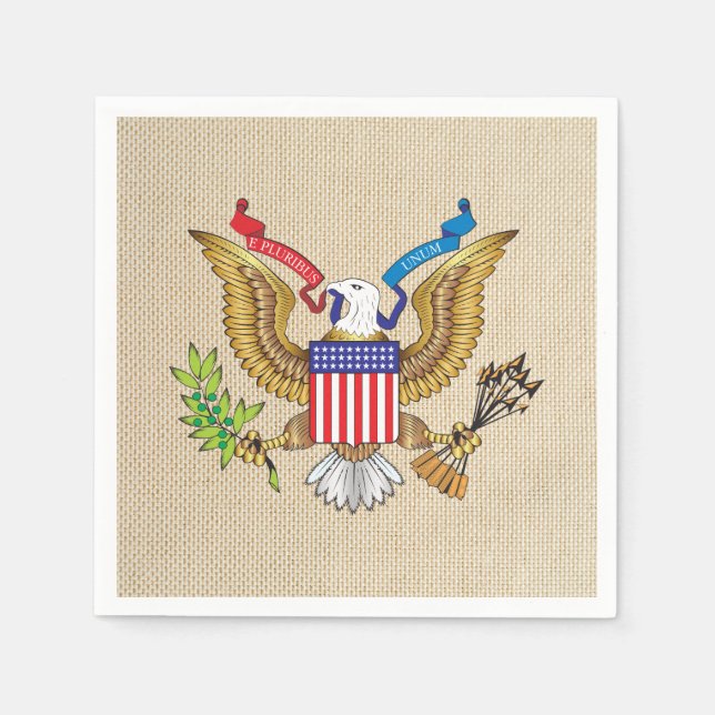 Servilleta De Papel Águila americana (Anverso)