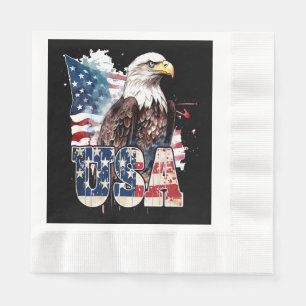 Servilleta De Papel Águila calva americana Cumpleaños 250 de América